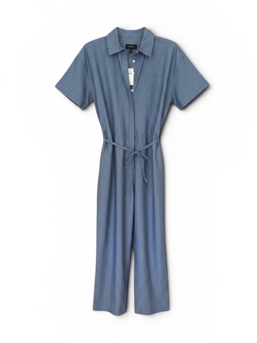 NWT Banana Republic Factory Tie-Waist Jumpsuit | Preppy Navy | 2
